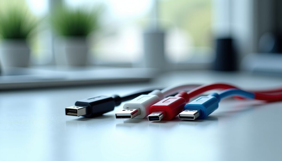 Décoder les couleurs des câbles USB : ce que chaque teinte révèle